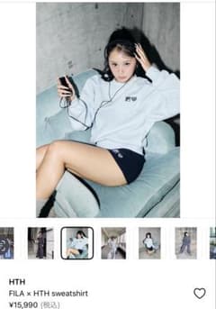 HTH × FILA トレーナー フリー ライトブルー - メルカリ