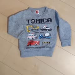 トミカ　裏起毛トレーナー　80のサムネイル