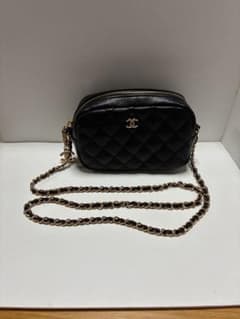 CHANEL ブラックレザー バッグ ノベルティ - メルカリ