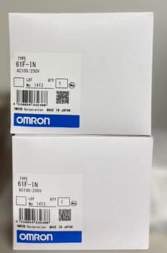 【未使用】OMRON 61F-IN AC100/200V 2個セットのサムネイル
