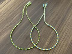 ハンドメイド ミサンガ アンクレット 2本セットのサムネイル