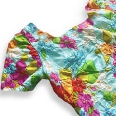 ハンドメイドヴィンテージ ぽこぽこ立体フラワー柄チュニック 原宿パナマボーイ購入のサムネイル