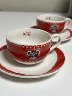 【非売品】ディズニー ミッキー＆ミニー カップ＆ソーサー 2客セットのサムネイル