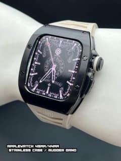 アップルウォッチ ブラック ステンレス ケース 45mm 44mmのサムネイル