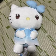 ハローキティ ぬいぐるみ 水色ドレスのサムネイル