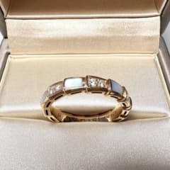 最終値下げ】BVLGARI セルペンティヴァイパー ダイヤ シェル リング 