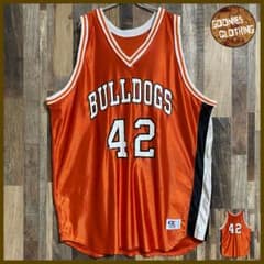 USA製 タンクトップ バスケ ユニフォーム ゲームシャツ オレンジ 古着