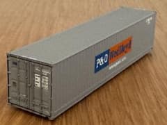 P&O Nedlloyd 40ftコンテナ Nゲージ 鉄道模型のサムネイル