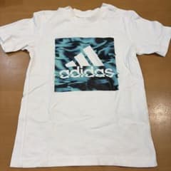 adidas キッズ Tシャツ 120cm ホワイトのサムネイル