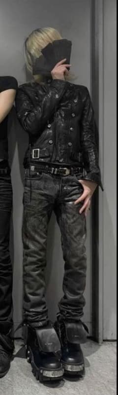 00’s archive 14thaddiction レザージャケット 14th Addiction - 00 archive 14th addiction leather jacketの通販 by