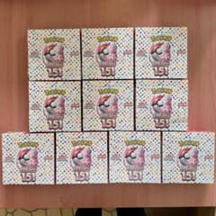 10 BOX スカーレット＆バイオレット ポケカ 151 箱 シュリンクダメージ