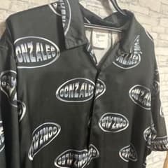 「Mark Gonzales ゴンズ 総柄 オープンカラーシャツ」のサムネイル
