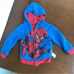 スパイダーマン リバーシブル パーカー サイズ98のサムネイル