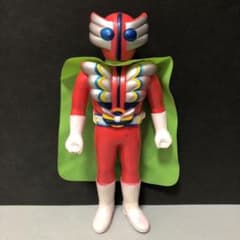 ブルマァク 超神ビビューン ソフビ フィギュア マント付き 当時物 中古品のサムネイル
