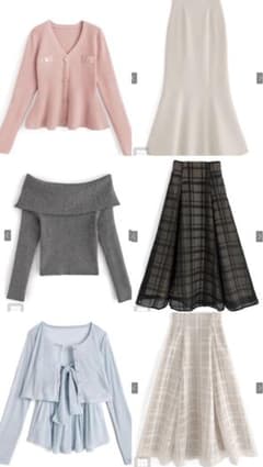 【GRL】トップス・スカートまとめ売り6点 タグ付き商品ありのサムネイル