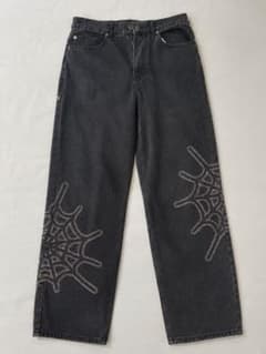 thisisneverthat Web EmbroideryJeansBlack