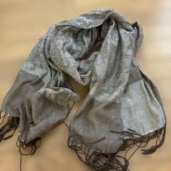 Probably a large PASHMINA paisley pattern stole.