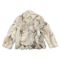 ファー アウター ジャケット y2k グランジ fox リアルファー - メルカリ