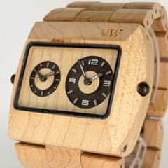 WEWOOD デイト DATE 腕時計 メンズ 電池式 電池交換済 木 - メルカリ