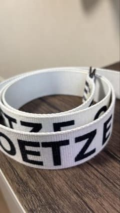 GOETZE ロゴ入りベルト ホワイトのサムネイル
