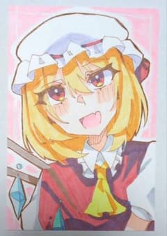手描きイラスト ポストカード 2枚セット 東方project フランのサムネイル