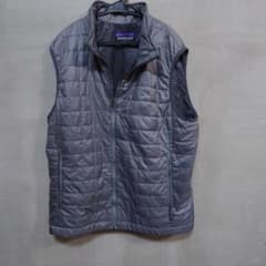 patagonia 14年製 ナノパフベスト グレー プリマロフト キルティング patagonia 14年製 ナノパフベスト グレー プリマロフト キルティング