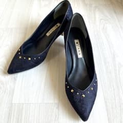 DIANA ダイアナ ネイビー レース ハイヒール 23cmのサムネイル