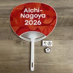 ★Aichi-Nagoya2026 チャイニーズタイペイ ピンバッジ うちわ★のサムネイル