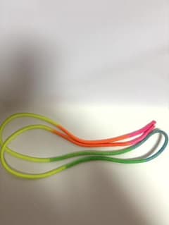 蛍光色新体操ロープ 2m20cmくらいのサムネイル