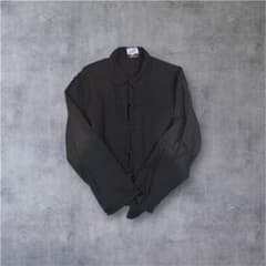 80s 90s フレンチ チャイナ ジャケット 54カバーオール ブラック