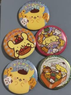 ポムポムプリン　缶バッジ　セリアのサムネイル