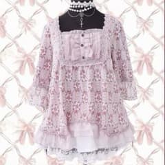 axes femme✨️姫カジ 平成 花柄 チュニック y2k ウィッシュコア