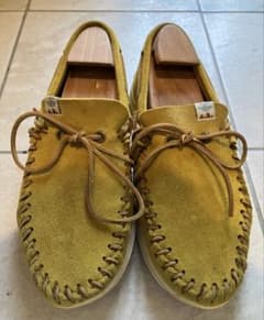 visvim スエードモカシン　(US9) visvim モカシン シューズ US9 スエード レザー マスタード - メルカリ