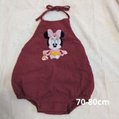 Disney Baby Minnie Mouse Jinbei-style Romper Coverall, Size 70-80
