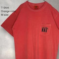US古着 Tシャツ 半袖 バックプリント Mサイズ オレンジのサムネイル