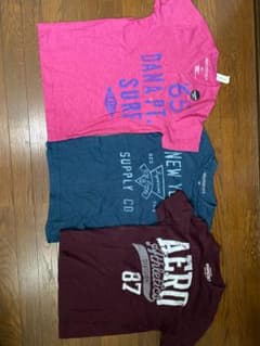 【超美品】新品未使用 AEROPOSTALE Tシャツ 3枚 他3枚有のサムネイル