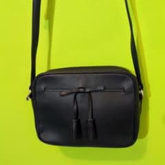 傳濱野 ショルダーバッグ モーナ リボン フリンジ レザー - メルカリ
