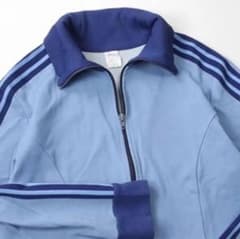 70s adidas 西ドイツ製 トラックジャケット ブルーのサムネイル