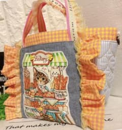 handmade＊新柄✨ベーカリー❤️サンダー 激かわ♡トート コヤンイサム