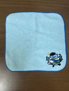 【最安】あいの助　あいの風とやま鉄道　キャラクター　水色 ハンカチのサムネイル
