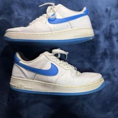 ナ*用様 NIKE AIR FORCE 1 ホワイト ブルー スニーカーのサムネイル