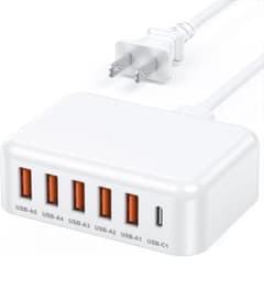 ACアダプター USB コンセント タイプc アダプタ 電源タップのサムネイル
