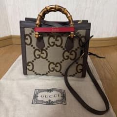 《希望額コメント可》美品　GUCCI ダイアナ　ジャンボGG スモールトートのサムネイル