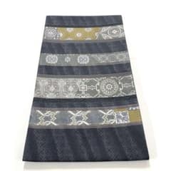 帯4301 ○高級 正絹 傅統工藝士 六通 袋帯 花文 華文 - メルカリ