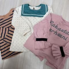 キッズ 長袖カットソー 3点セット まとめ売りのサムネイル