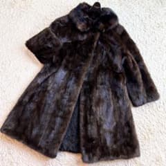 極美品✨️本毛皮】 コート リアルファー ミンク ロング なめし柔らか