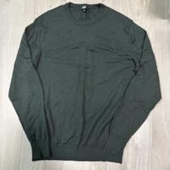 UNIQLO ユニクロ ニット セーター ダークグリーン Lのサムネイル