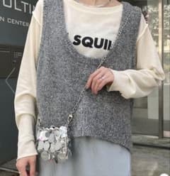CIAOPANIC TYPY 深Uネックラメニットベストのサムネイル