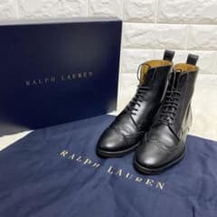 【美品】RALPH LAURENウイングチップ　ショートブーツ　24.0cmのサムネイル