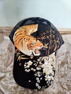 絡繰魂キャップ　虎柄のサムネイル